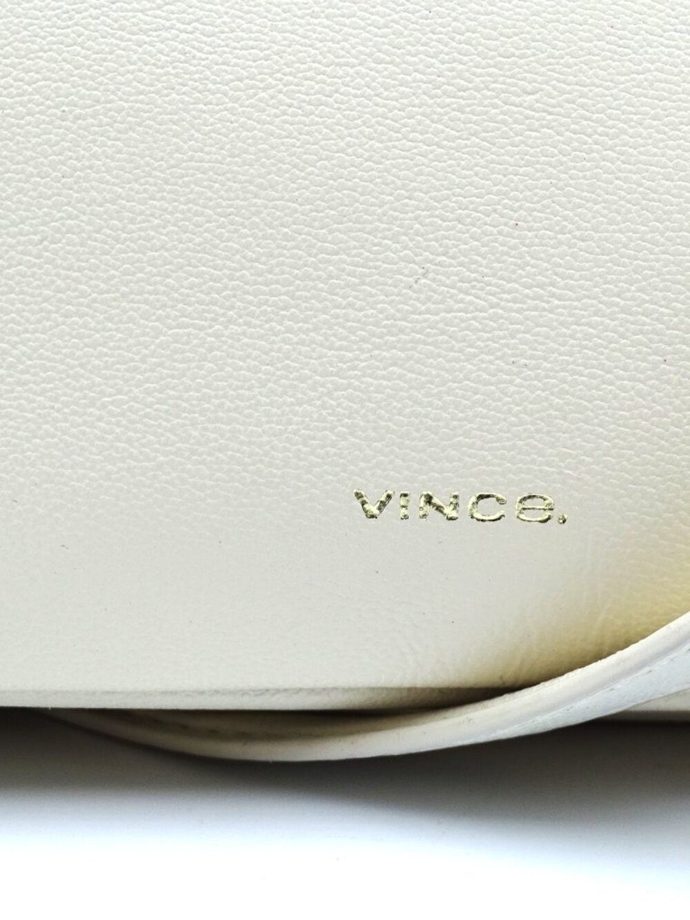 VINCE Sammi Triple Compartment Milk Color Leather Swing Crossbody Bag - Picture 10 of 10
